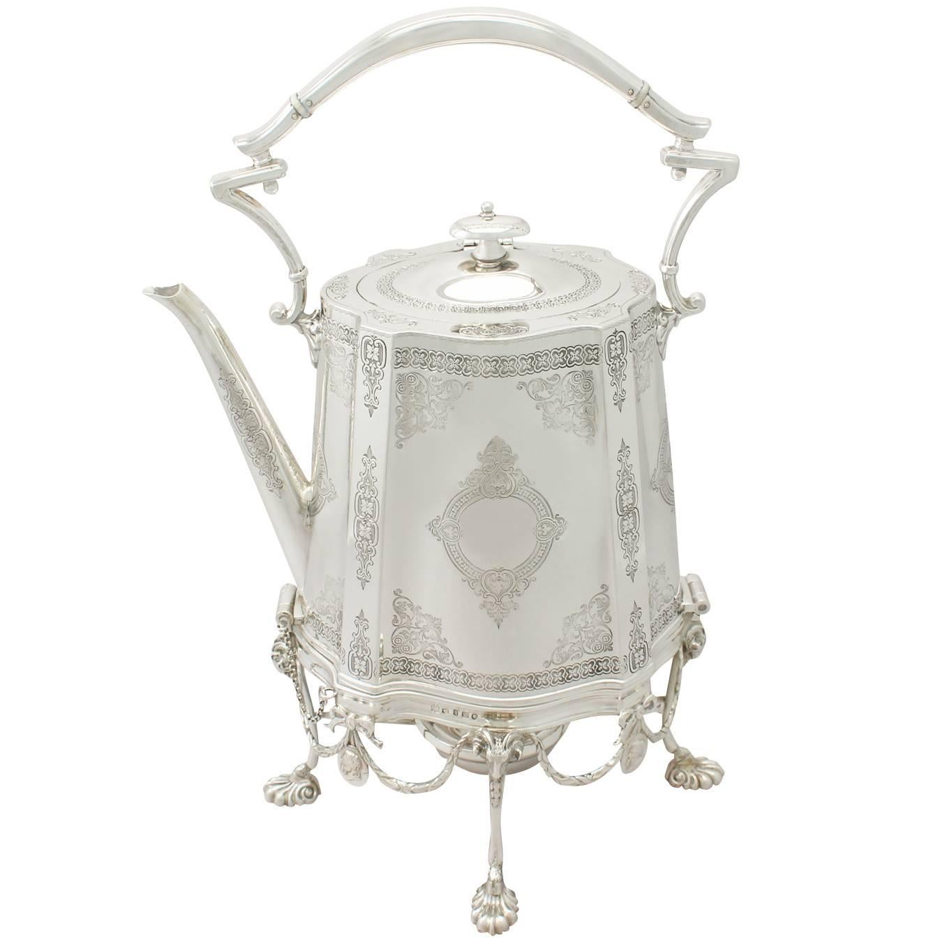 Sterling Silver Spirit Kettle Antique Victorian