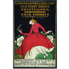 "The Shoe, " a Swiss Museum Exhibit Poster by Rudolf Urech, 1915
