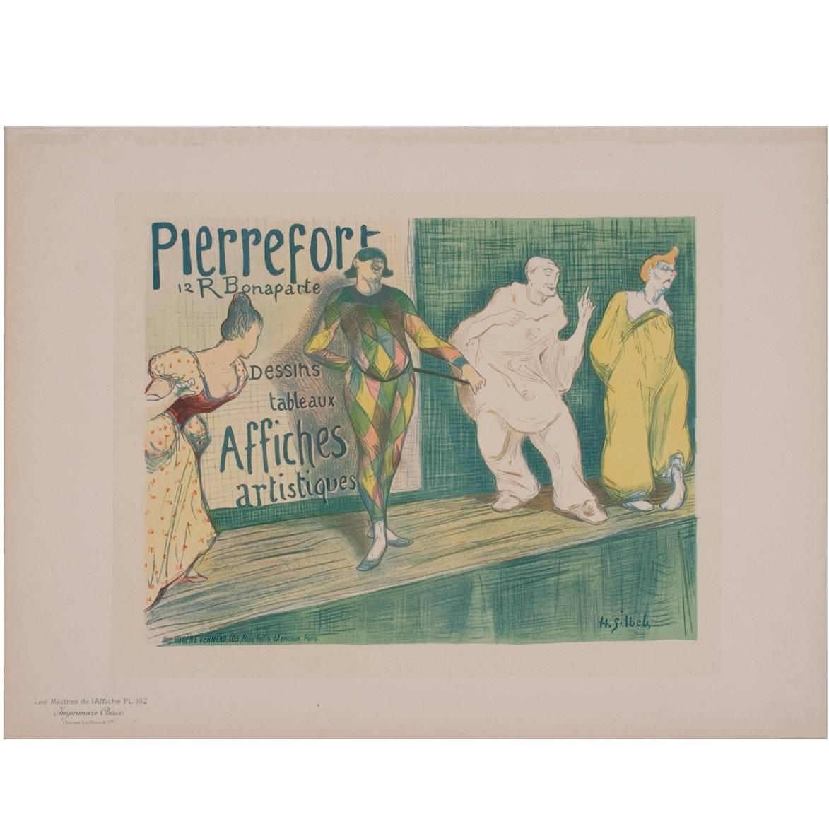 "Pierrefort, " from "the Masters of the Poster" by Henri Ibels, 1898 For Sale