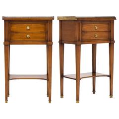 French Directoire Pair of Side Tables
