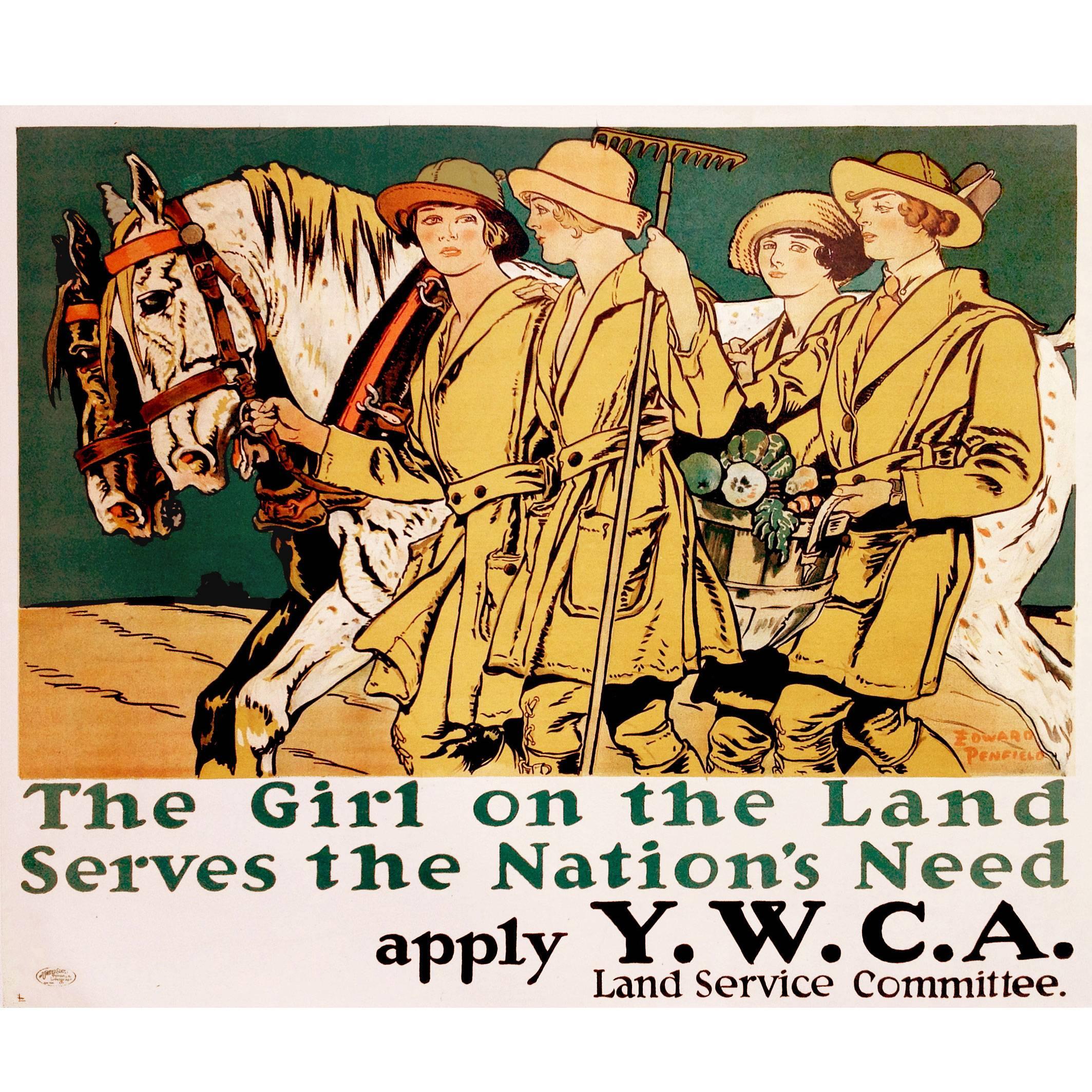 American Government Poster for the Y.W.C.A., 1918