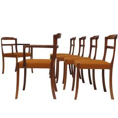 Ole Wanscher for AJ Iversen Danish Dining Chairs 
