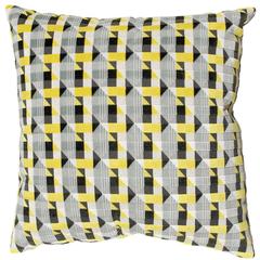 Geometric Yellow Pillow