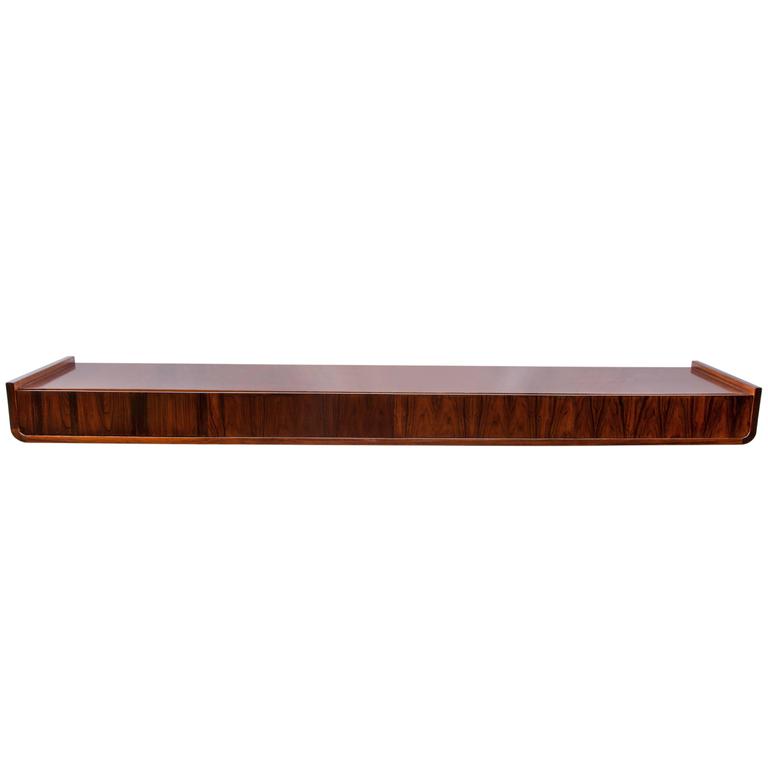 Zalszupin Wall Console in Brazilian Jacaranda Wood For Sale at