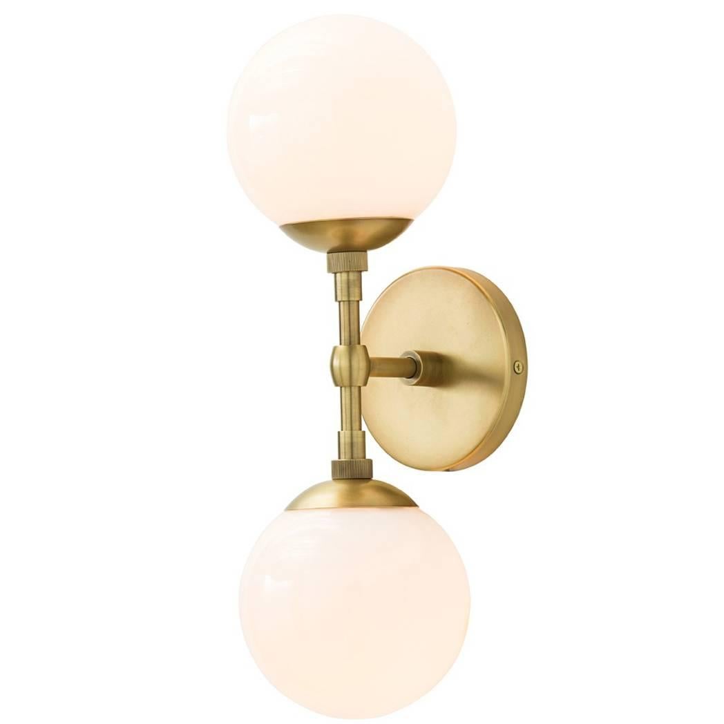 Double Sphere Sconce For Sale