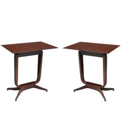 Pair of Signed Art Deco Tables by Jacques-Emile Ruhlmann