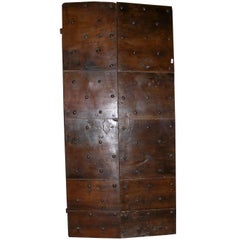 Antique Walnut Studded Double Door