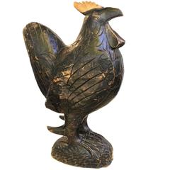 Jamaican Carved Wooden Rooster 8