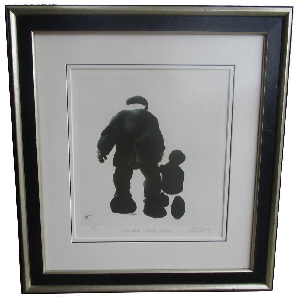 Limited Lithograph "Grandads Little Finger" Signed Mackenzie Thorpe