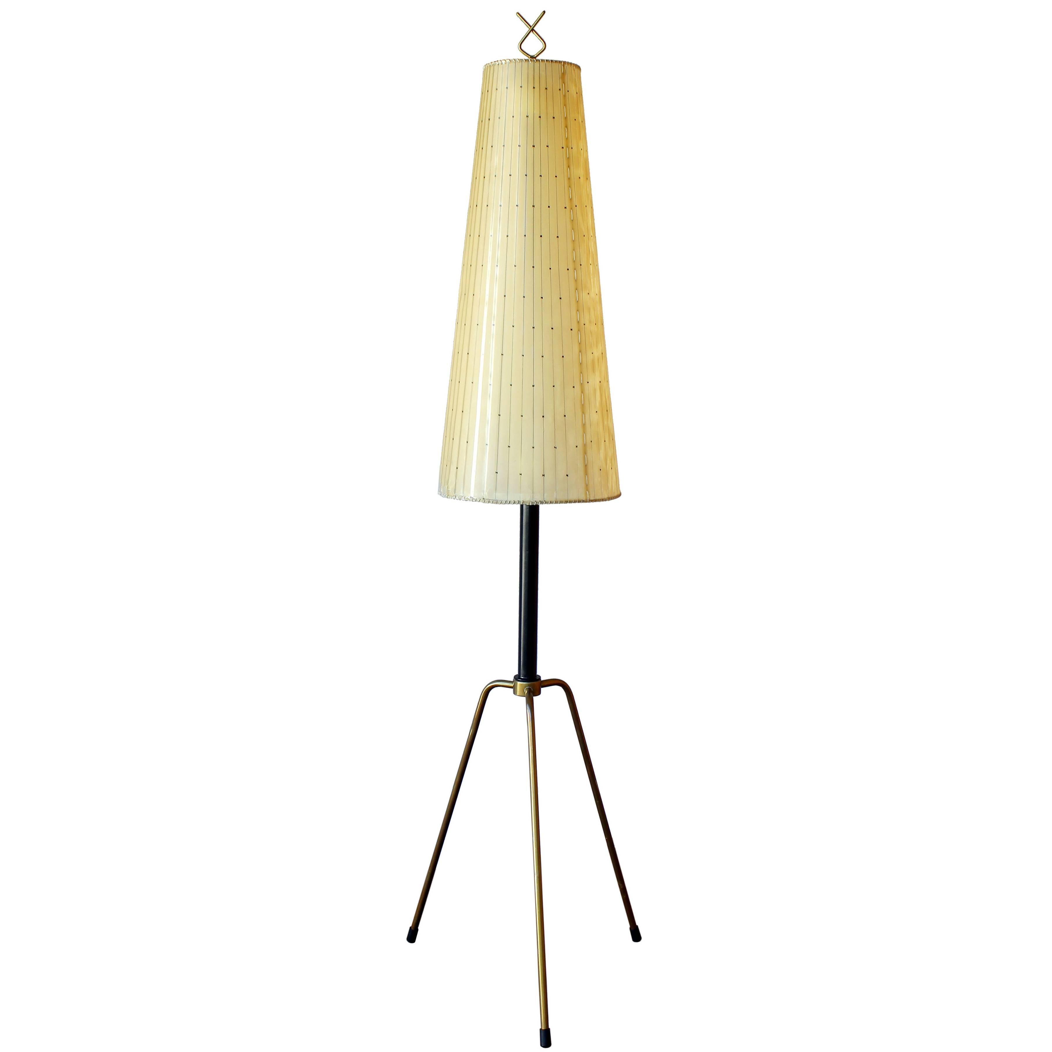 Early Italian Tripod Floor Lamp For Sale