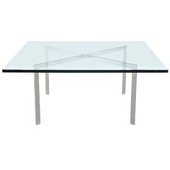 Mies van der Rohe Barcelona Table Polished Stainless KP Knoll