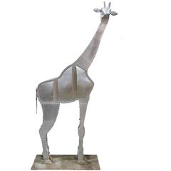 Giraffe Aluminum Outdoor Sculpture by Ken Kalman