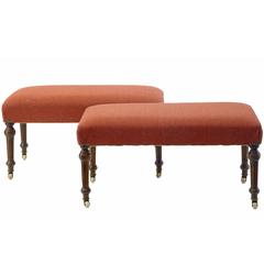 Pair of 19th Century Oak Stools