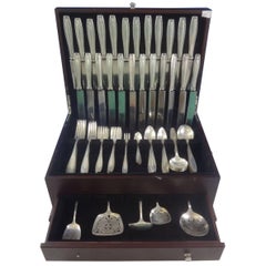 Juliet by Wallace Sterling Silver Flatware Dinner Set of 125 Pieces