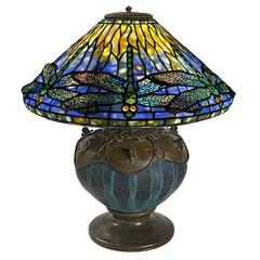 Antique Tiffany Studios "Dragonfly" Table Lamp