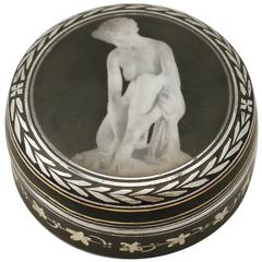 Antique Continental Sterling Silver and Transfer Printed Box, 1912 5