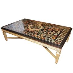 Late 18th Century Italian Florentine Scagliola Coffee Table