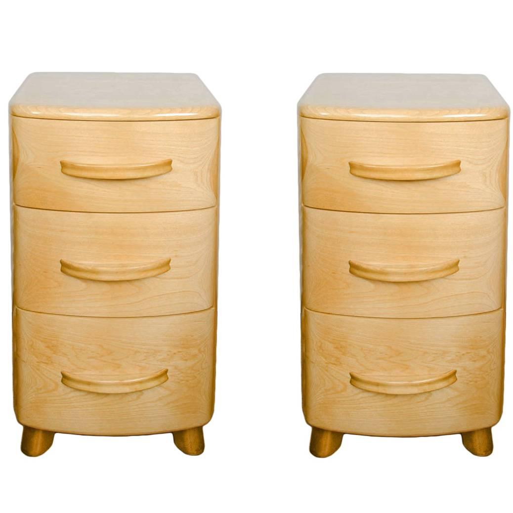 Pair of 1940s Bedside Cabinets by Heywood Wakefield Co.