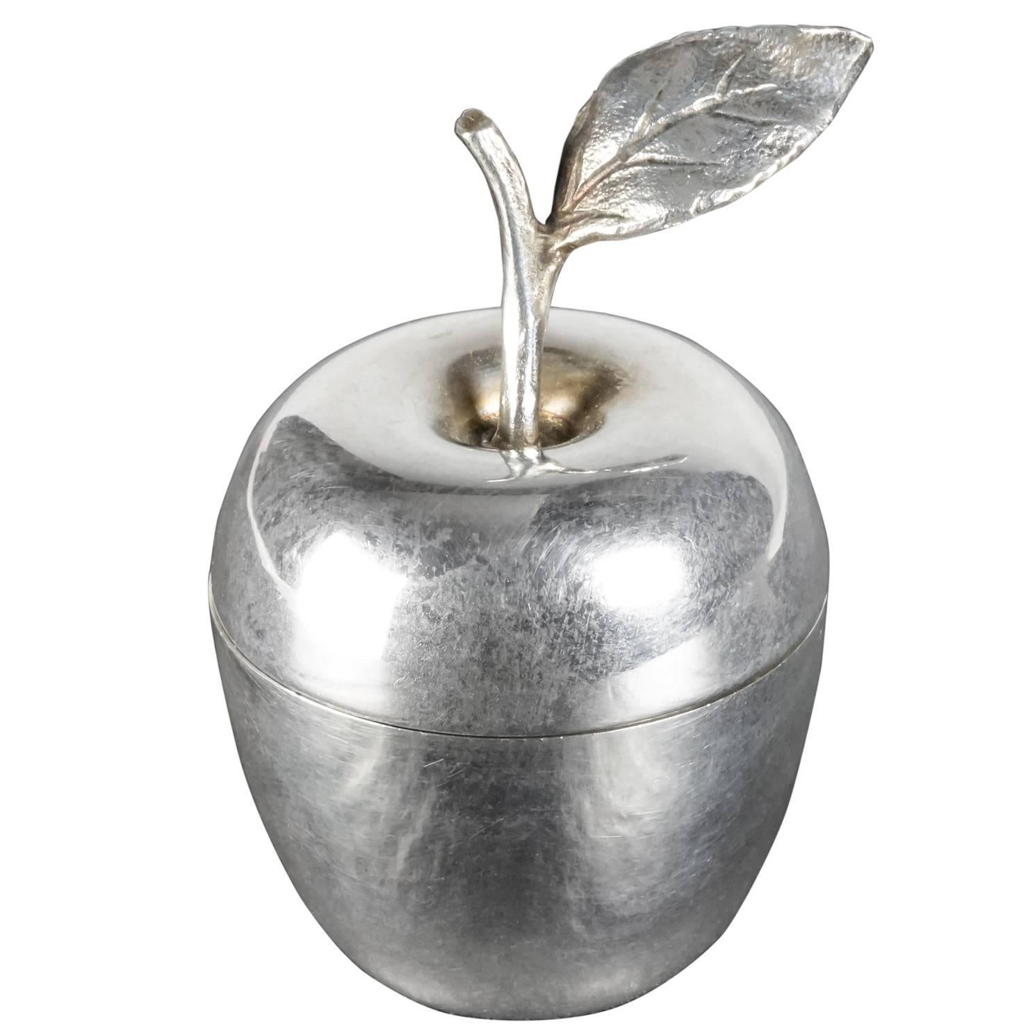 Tiffany & Co. Silver Apple Trinket Box