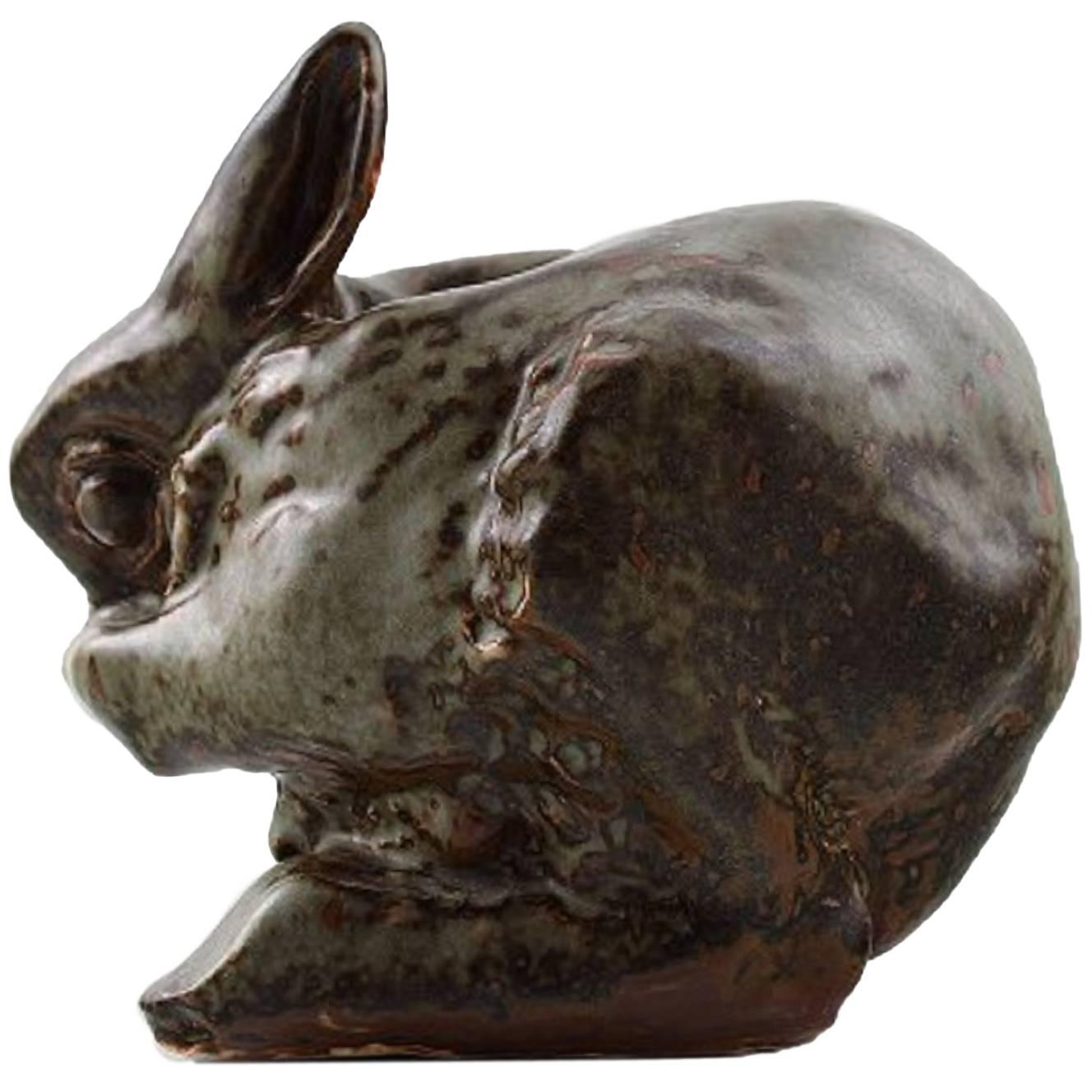 Saxbo Rabbit in Stoneware by Hugo Liisberg