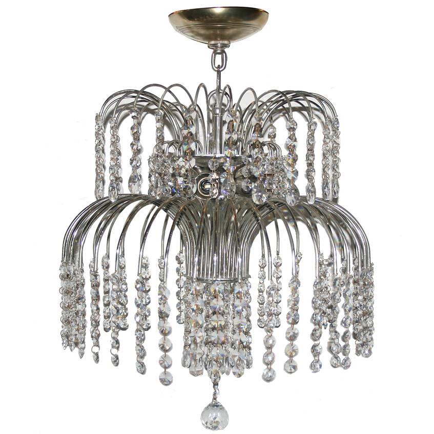 Nickel-Plated Fixture with Crystals