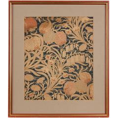 Antique English Fabric Sample Attributed to William Morris, circa 1890 6