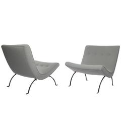 Pair of "Scoop" Chairs by Milo Baughman