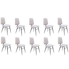 Set of Ten Modernist Dining Chairs