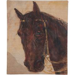 Naive Painting of Horse