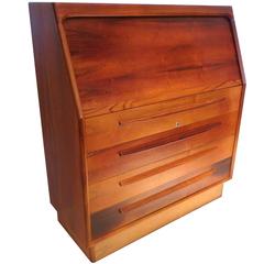 1960s rare rosewood secretaire/vanity cabinet by Bernhard Pedersen & son