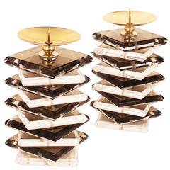 Pair of Haziza Accent Candleholders