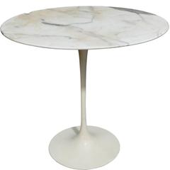 1961 Elliptical Marble-Top Side Table by Eero Saarinen
