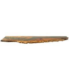 Shelf, Coffee Table, Console in Big Leaf Maple with Crystals and Gemstones 7