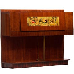 Vintage Mid-century modern Vittorio Dassi Dry Bar Cabinet