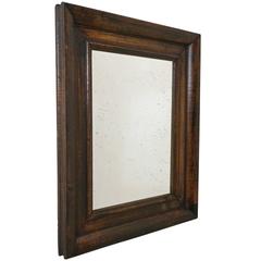 Molded Rectangular Beechwood Mirror, France, circa 1900