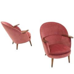 Outstanding Pair of Scandinavian Armchairs