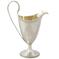 Sterling Silver Cream Jug / Creamer, Antique George III