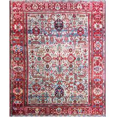Gorgeous Antique Heriz Serapi Carpet 11