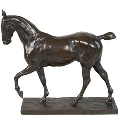 Elegant Bronze Patina Horse