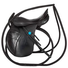 "Lasso" Leather Saddle Chair by Inka Künzel 1