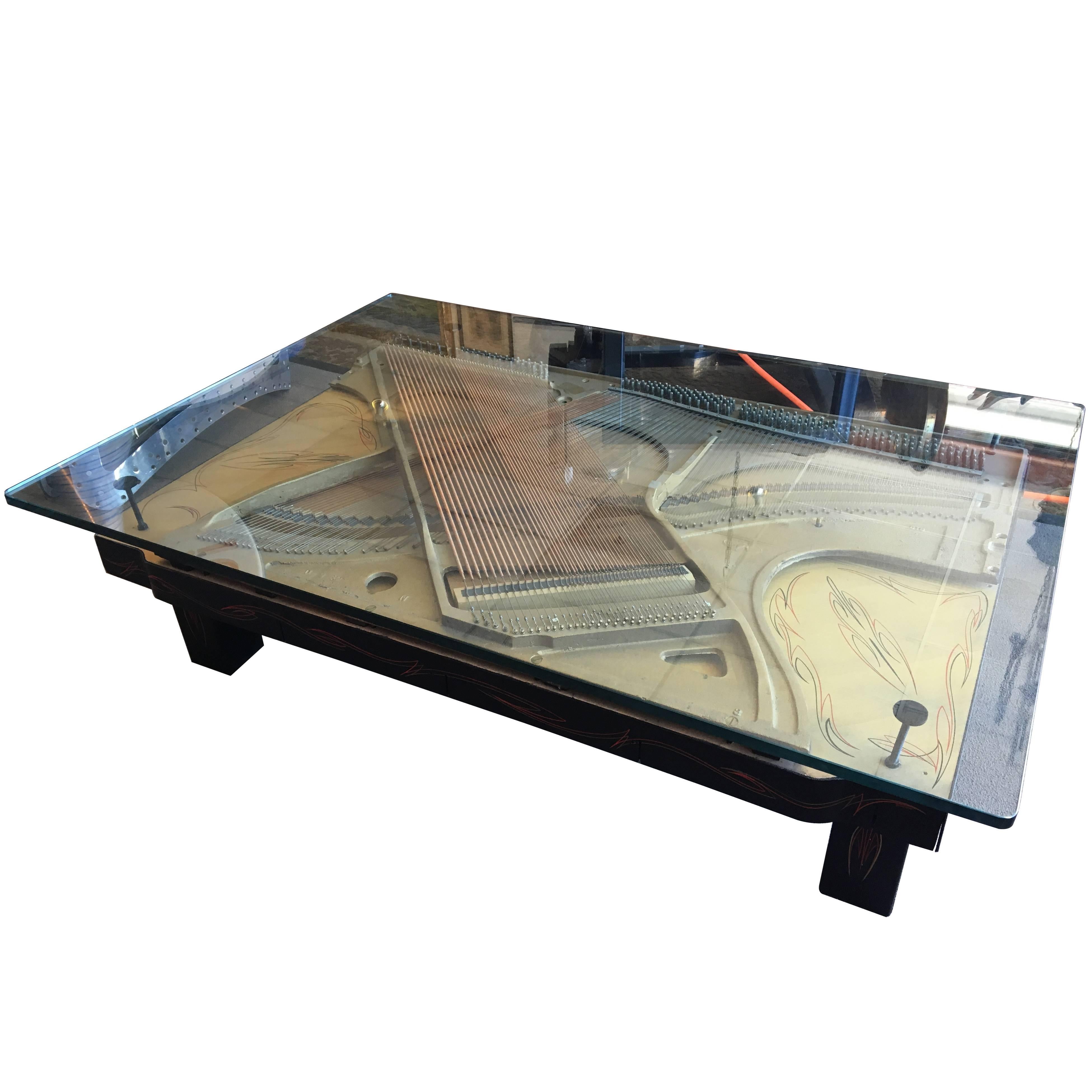 Piano Harp Coffee Table For Sale