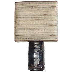 1970s Cristal Glass Table Lamp by Daum 8