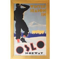 Norwegian Ski Poster