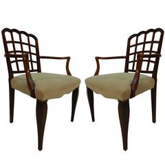Pair of Early 20th Century Aesthetic Movement Armchairs 10