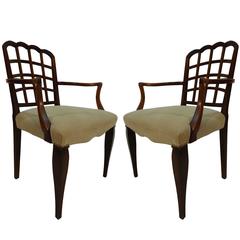 Pair of Early 20th Century Aesthetic Movement Armchairs