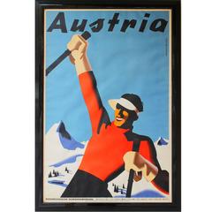 Austria Ski Poster