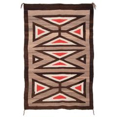 Vintage Native American Navajo Regional Rug, Early 20th Century 12