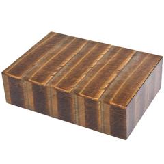 Tiger's Eye Hinged Substantial Box