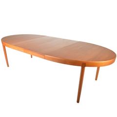 Teak Oval Dining Table Designed by Harry Ostergaard for A/S Randers Denmark