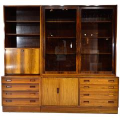 Rosewood Modular Bookcase, Made In Denmark